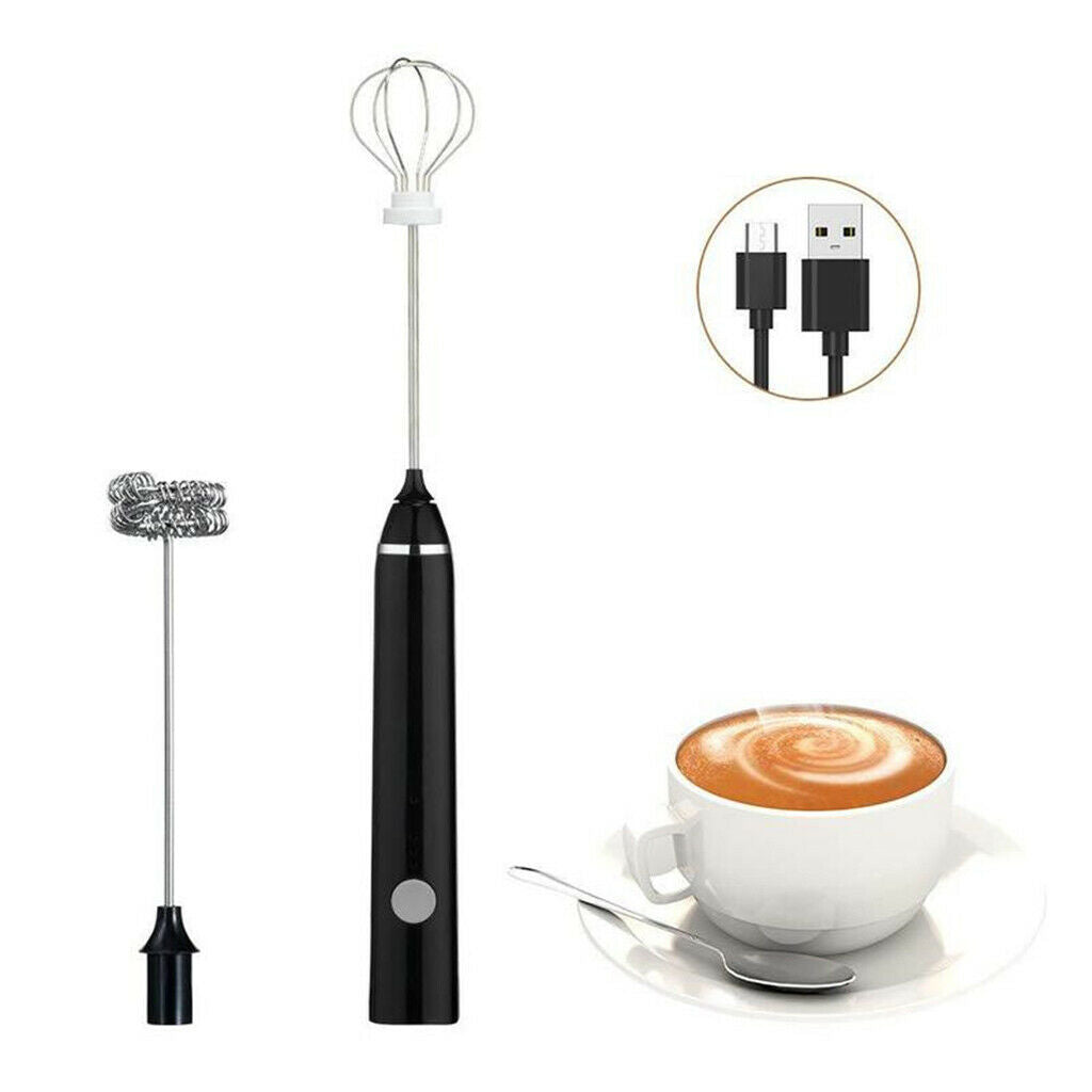 Electric Milk Frother Milk Foam Maker Cappuccino Foamer Mixer Eggbeater