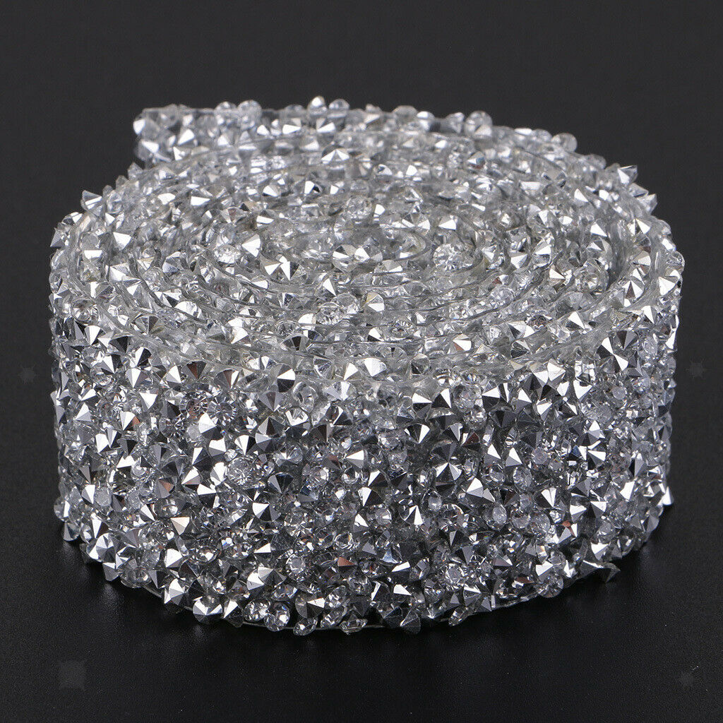 Iron On Crystal Rhinestone Trim Heat Transfer Hotfix Trimming for Garment
