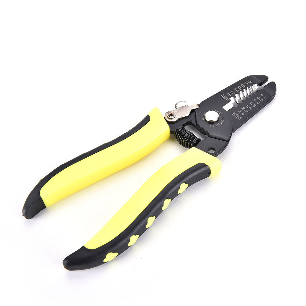 7'' Cable Cutter Plastic Handle Electric Wire Stripper Cutting Plier Tool Kit SJ