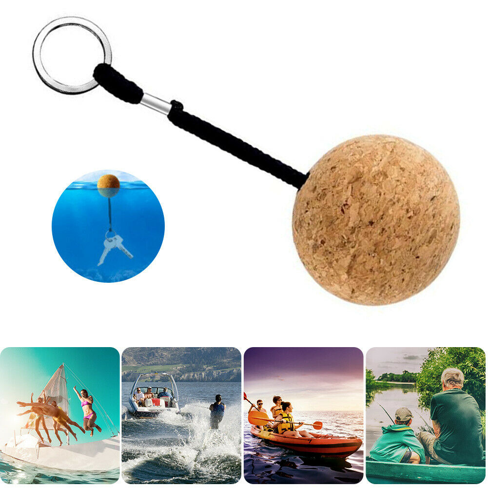 50mm Boat Floating Cork Keyring Water Buoyant Ball Floating Kayak Float Keycha