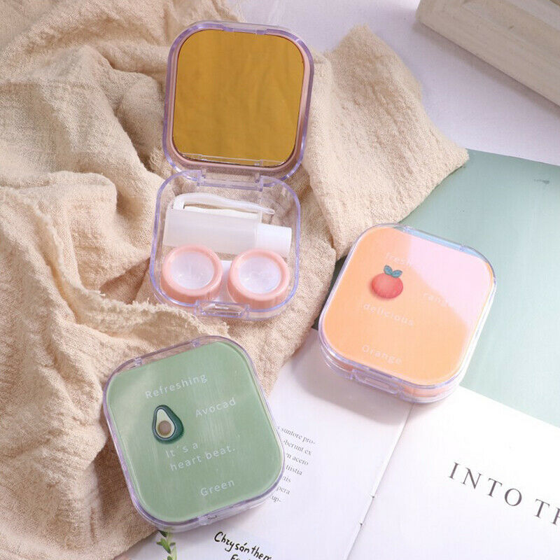 Fruit Style Storage Contact Lens Case Box Holder Container Cute Travel Ki.l8