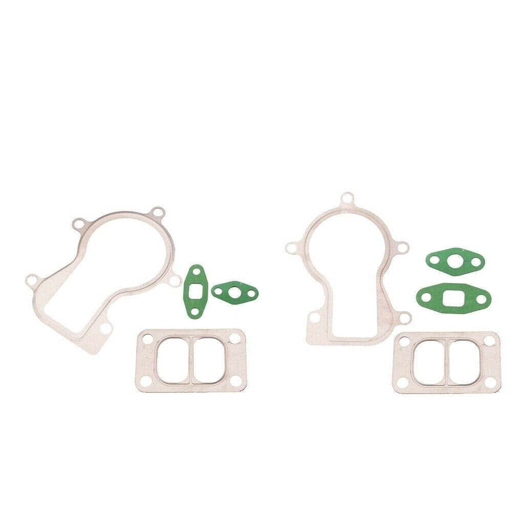 2x Stainless Steel Turbo Gasket Kit 4 Pcs for  HX35 HX35W TURBO