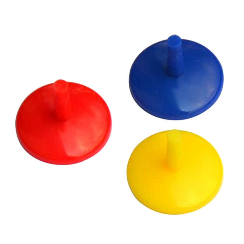 Mix Colors 12 Pcs 50mm Golf Tees Holder Flat Ball Tees Plastic tee Key Ch.l8