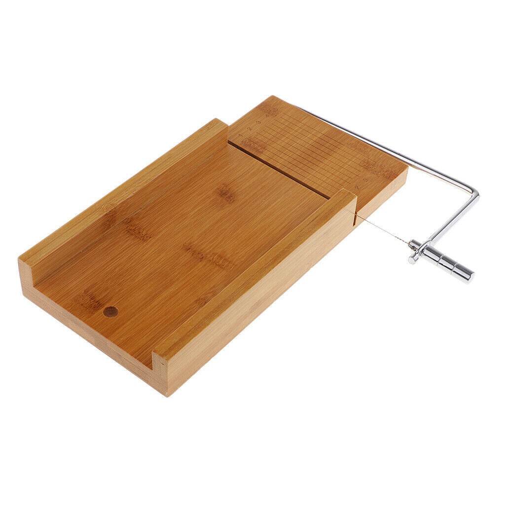Wooden Stainless Steel Soap Cutter Chocolate Cutting Tool with Wire Cutter