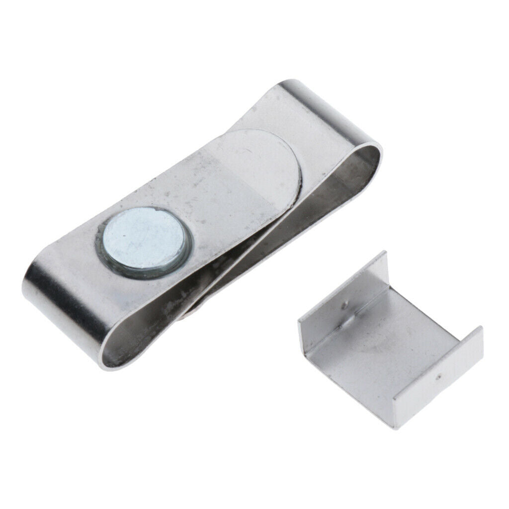 Metal Pool Cue Chalk Holder Magnetic Billiards Chalks Belt Clip Accessories