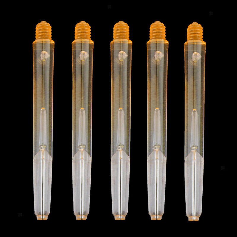 5pcs Durable Plastic 45mm 2BA Thread Dart Stems Shafts Barrels Orange