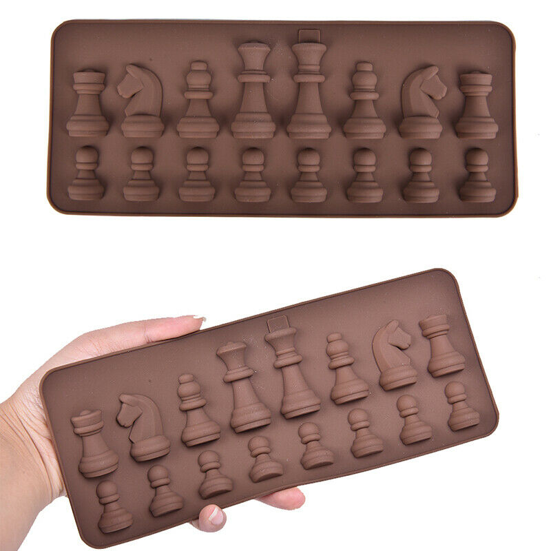 1PC New Chess Silicone Chocolate Molds DIY Cake Decorating Kitchen Cooking _DD