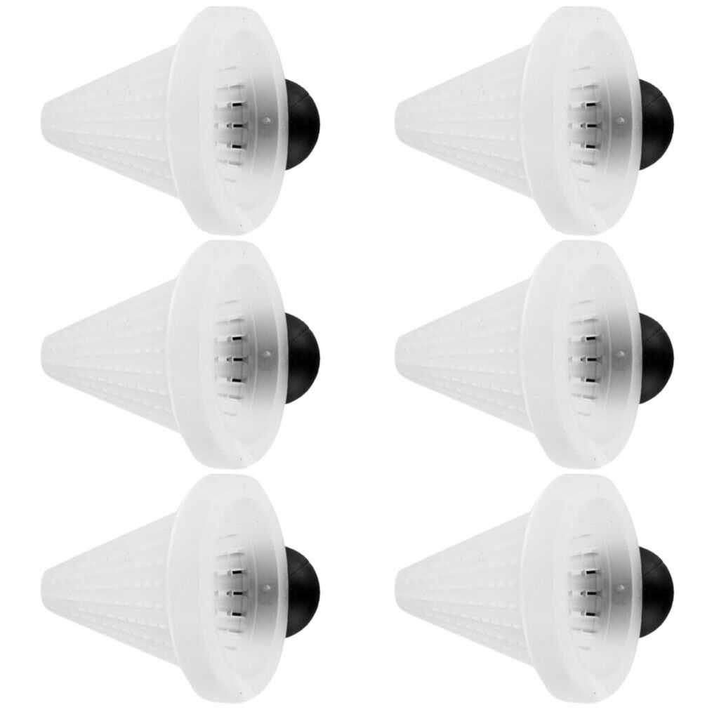 6 Pieces Red Worm Feeder with Suction Cup for Carnivorous Fish, Shrimp