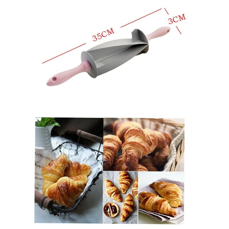 2 Pcs Multi-Function Bread Slicer Home Set, Adjustable Blade Roller Pin&CroiT1K8
