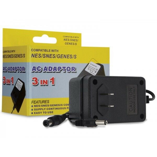 5x New AC Adapter for NES, SNES, Genesis System -Super Nintendo Power Cable Cord