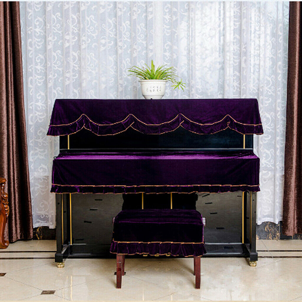 Piano Half Cover Dustproof Piano Half Cloth for Piano Parts Musical Accs