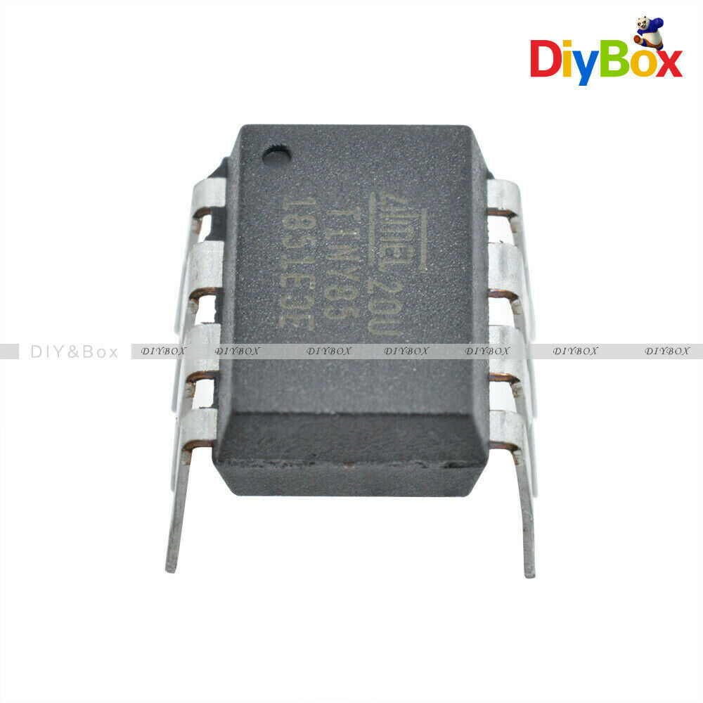 1PCS ATTINY85-20PU IC MCU 8BIT 8KB FLASH 8DIP Top ATTINY85