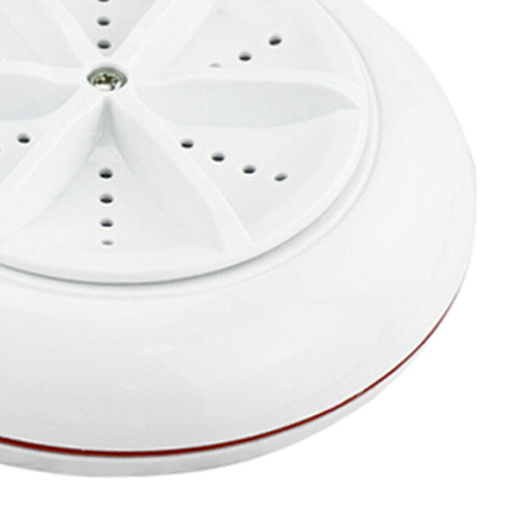 DC 5V Portable Ultrasonic Turbine Washing Machine Baby Clothes Cleaner Red
