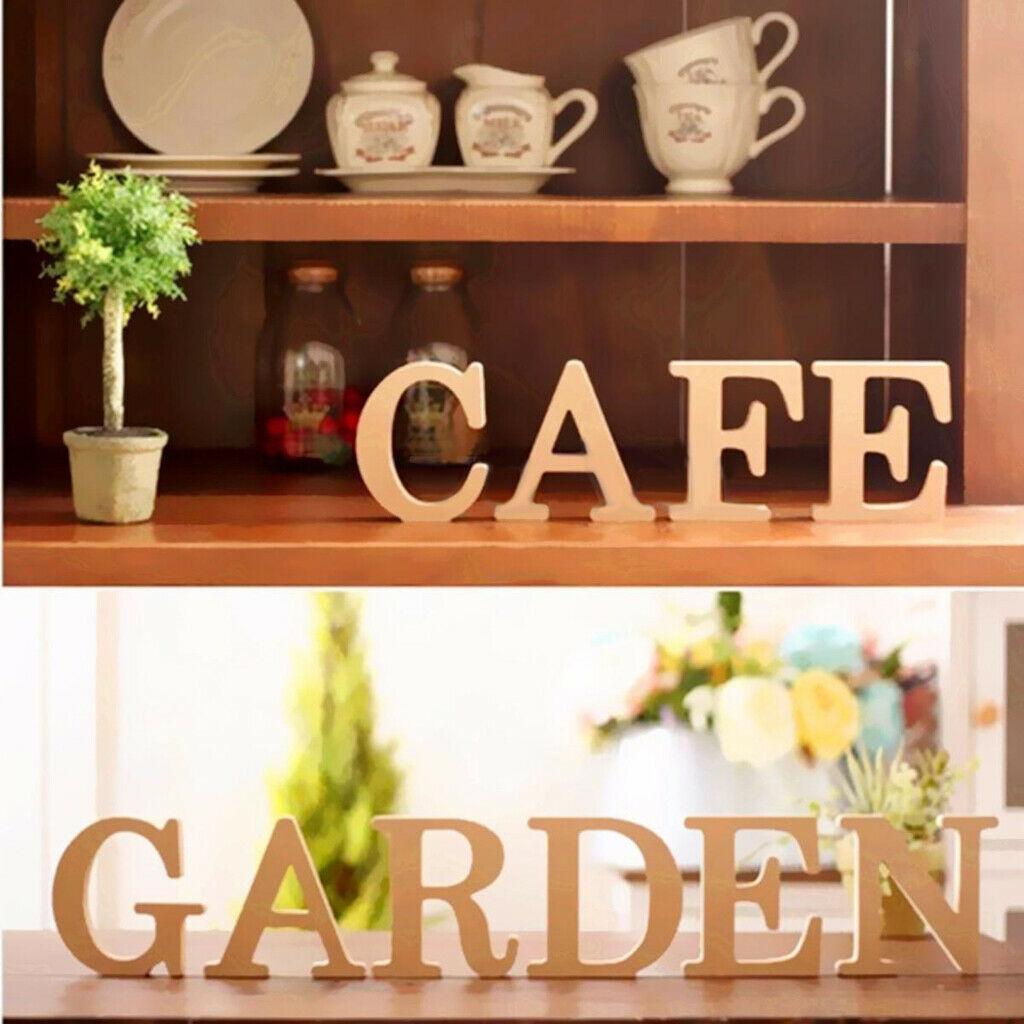 Wooden Alphabet Craft Letter Plaque Wall Hanging Wedding Nursery Decor R