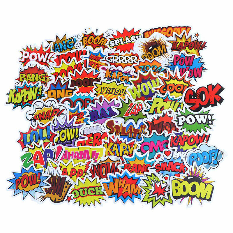 50Pcs Stickers DIY Skateboard Suitcase Laptop Guitar Bicycle Car Stickers Y Tt