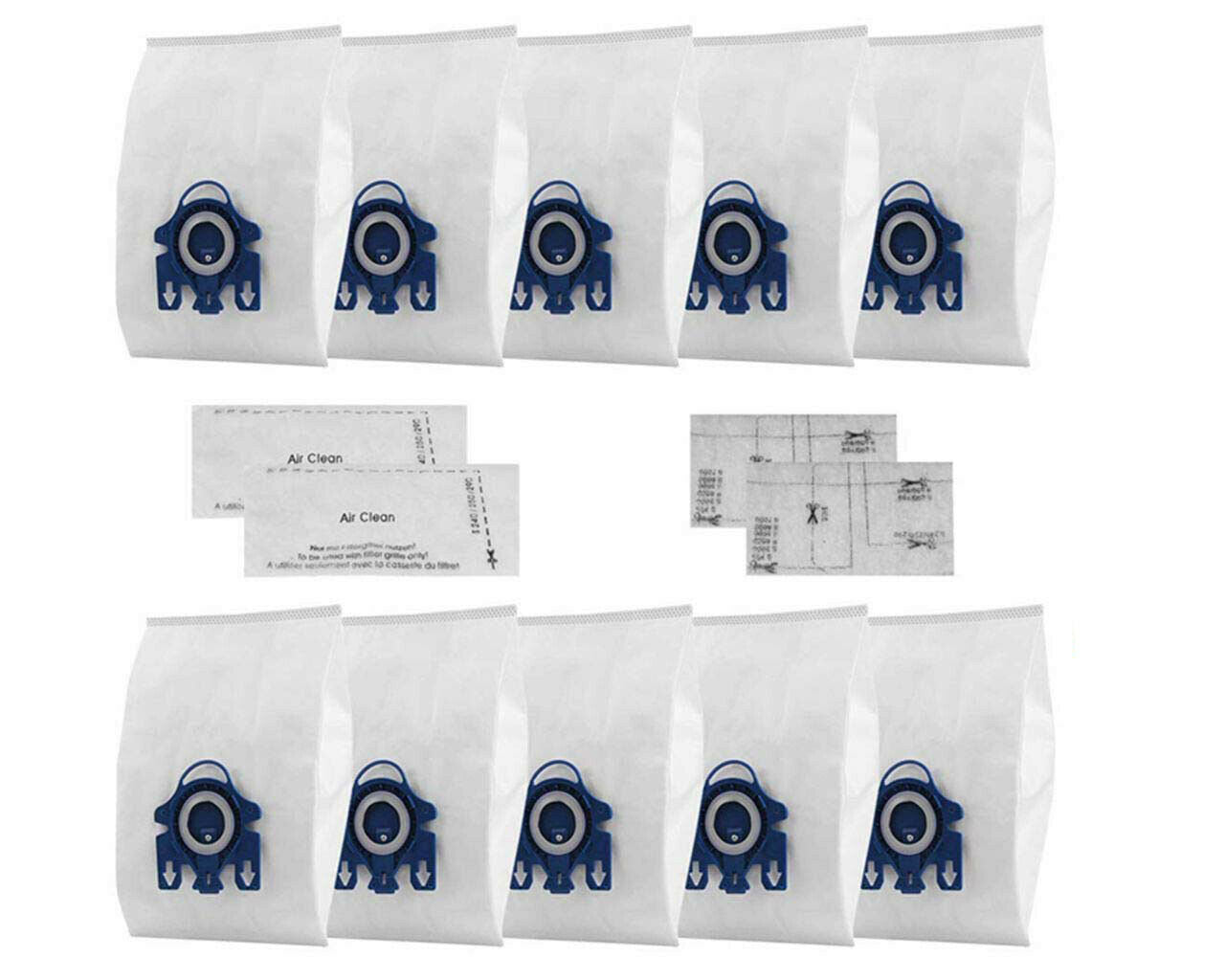 10pcs Vacuum Dustbags Bags + Filters For Miele G&N GN C3 C1 C2 S2000 S5000 S8000