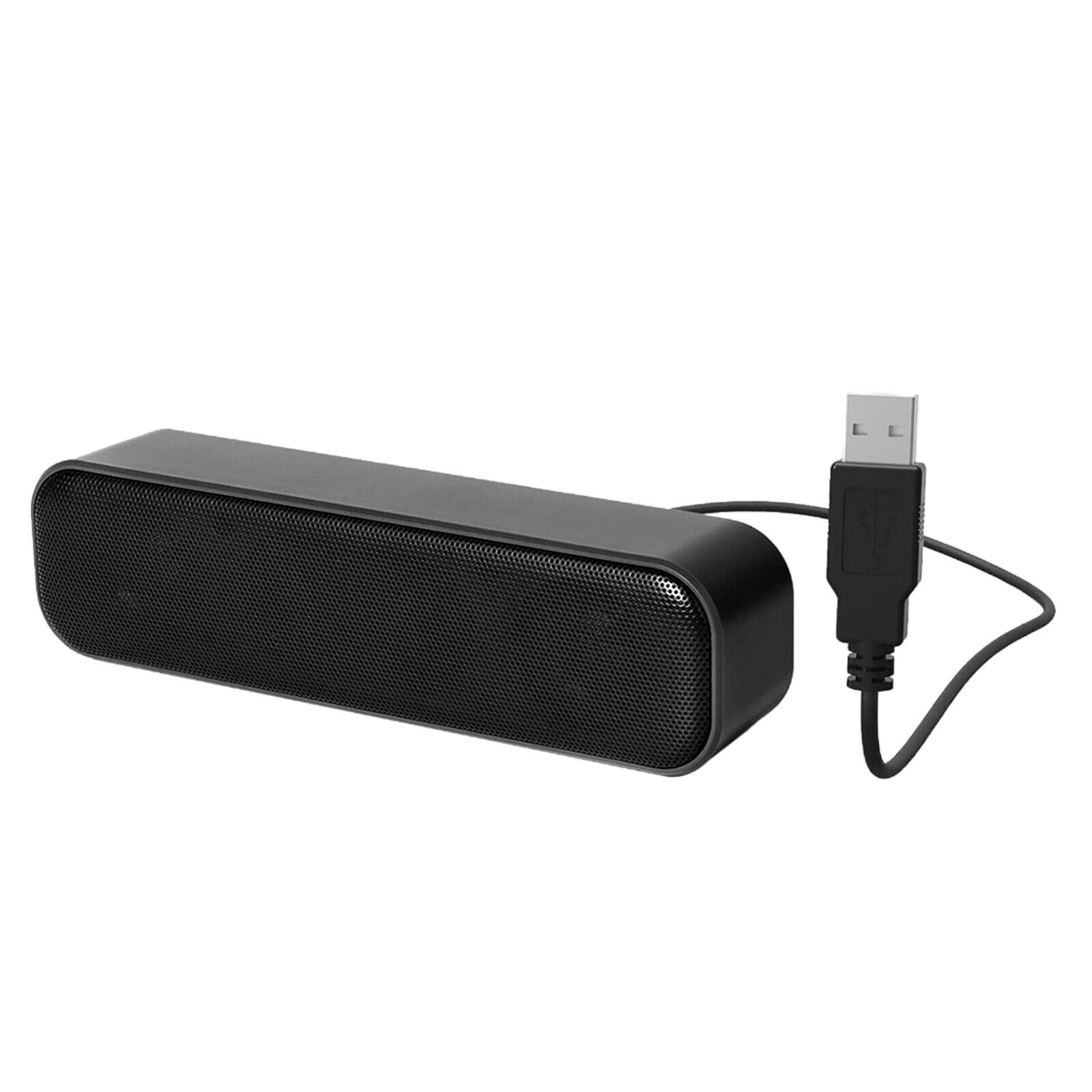 Portable Loudspeaker Wired Laptop Soundbar Stereo Sound Subwoofer Player