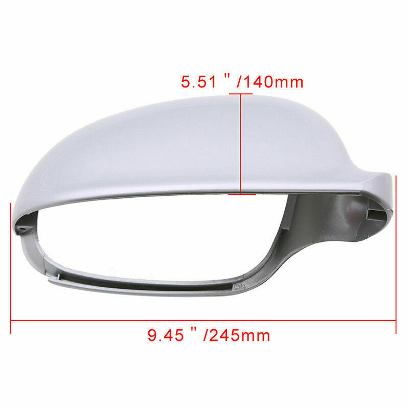 2x Door Rear View Mirror Cover Cap Trim Fit for VW Golf/R32/GTI/Rabbit 2006-2009