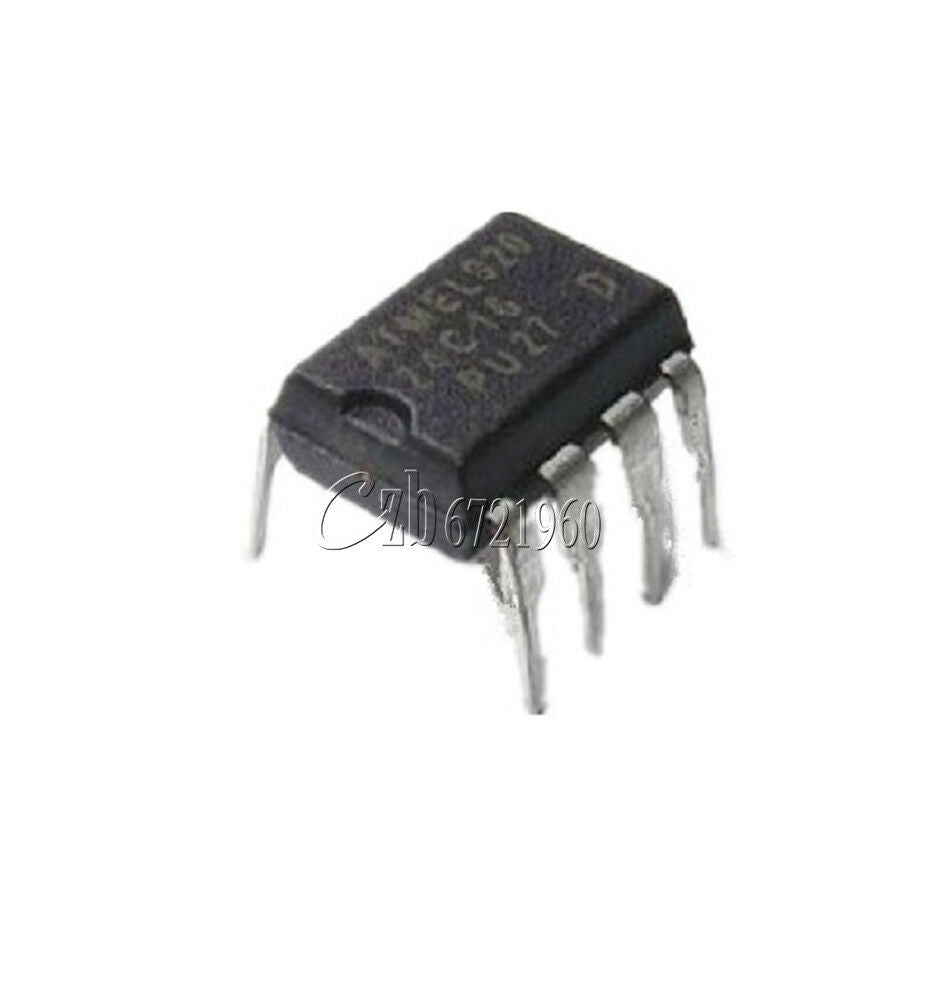 10PCS IC AT24C16AN-PU-2.7 AT24C16 EEPROM DIP8 DTE CODE 12+