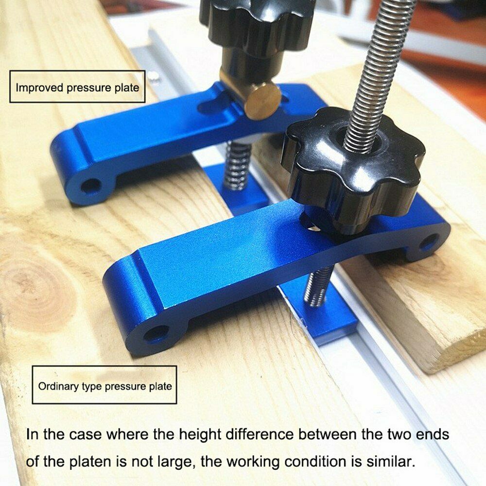 T-tracks Hardware Kit Slot Miter Track Fixture Woodworking Pressboard Clamp