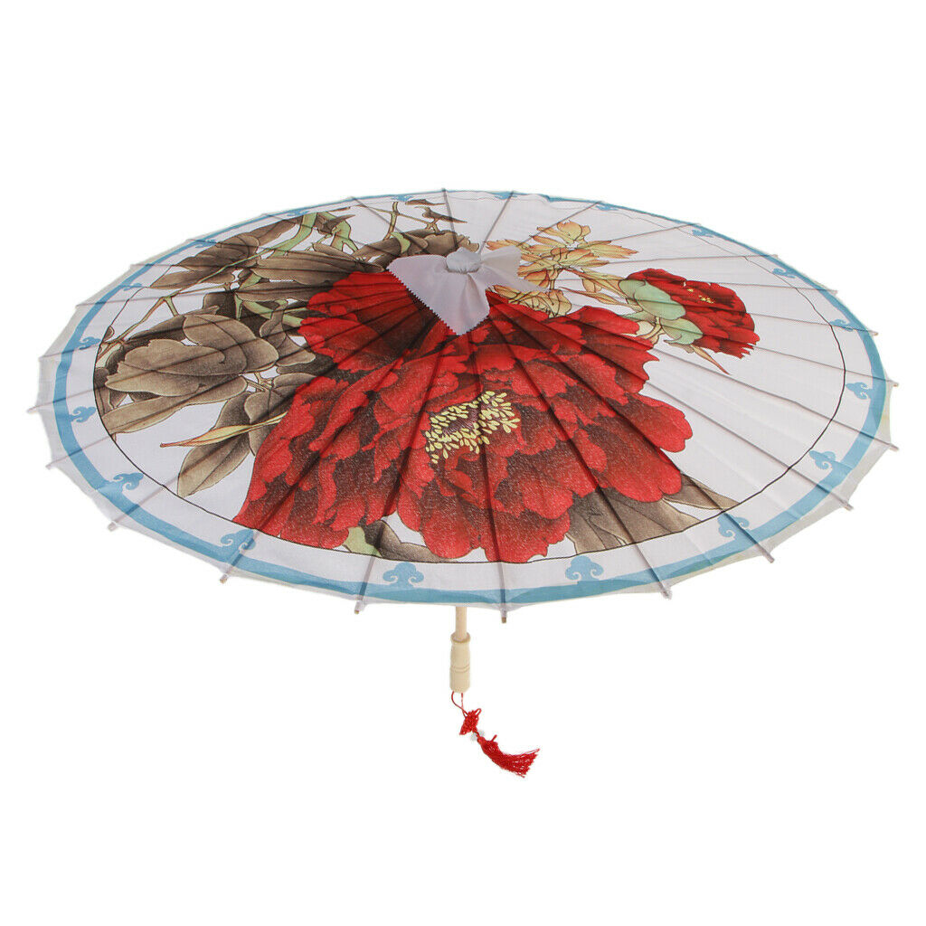 Chinese Style Art Oil Paper Umbrella Ceiling Decor Wedding Dance Umbrella G