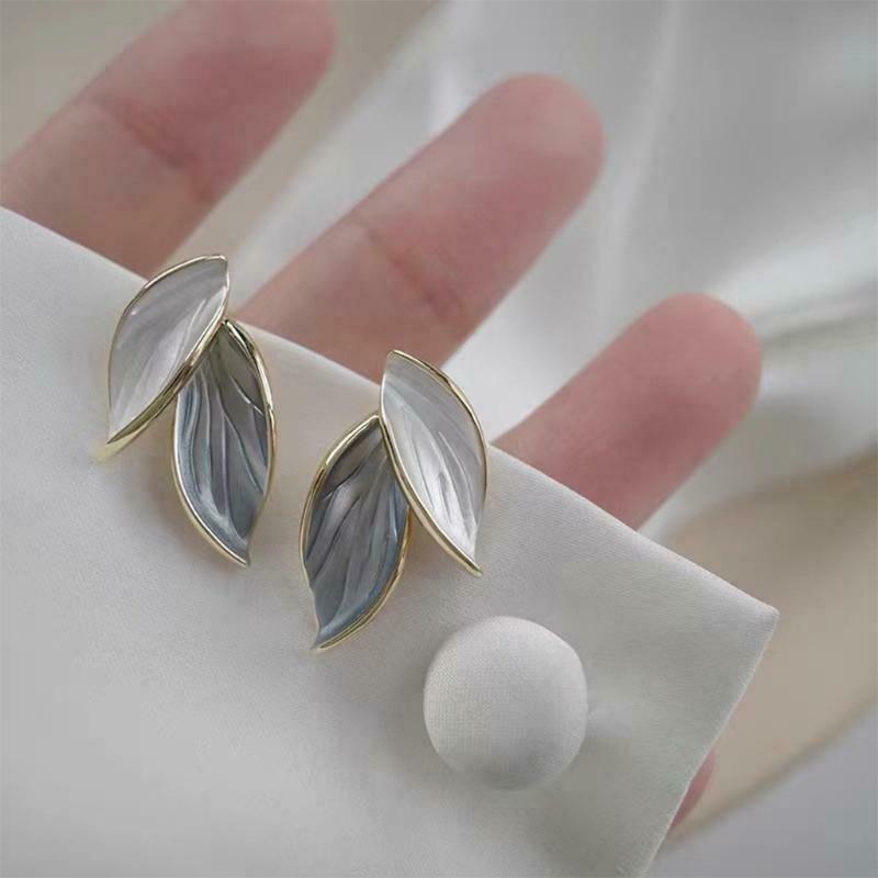 Women Girls Trendy Jewelry Ear Dangler Kit Lovely Sweet Leaf Ear Dangles Fashion
