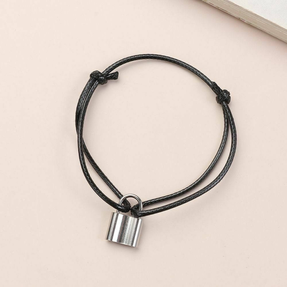 Jewelry Accessories Minimalist Chunky Punk Bangle Gothic Hip Hop Lock Bracelet