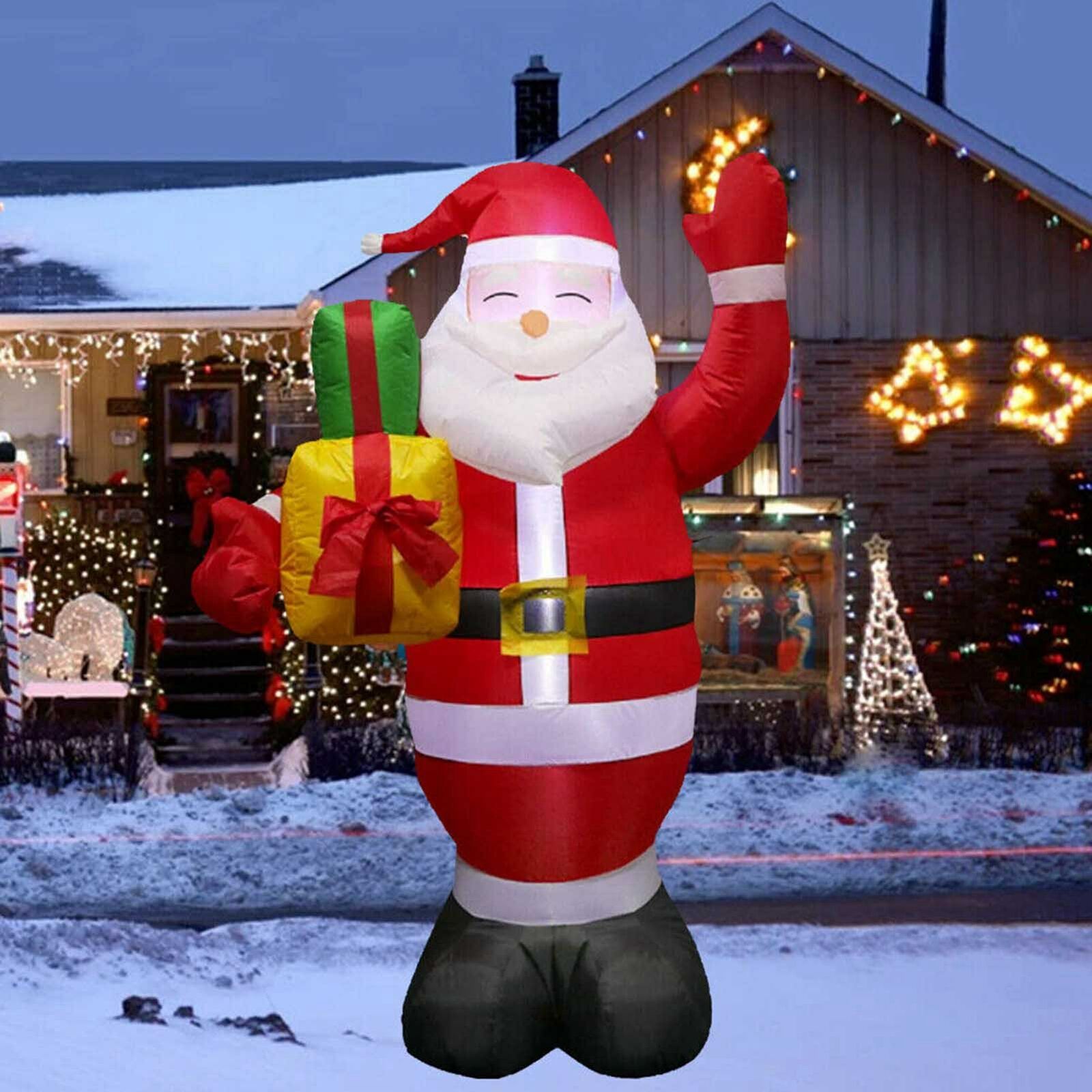 5 ft Christmas Inflatable Santa Claus LED Light Air Blown Xmas Yard Decor Gift