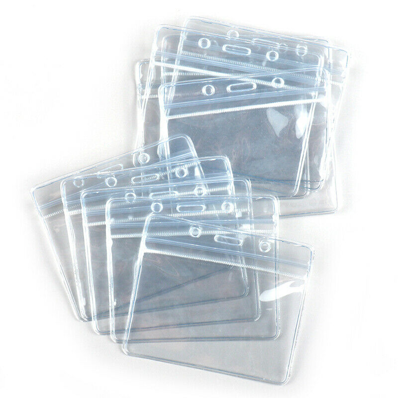 10Pcs Waterproof Clear Plastic Vaccination Card Protector  Sleeve Cards Cove Qx