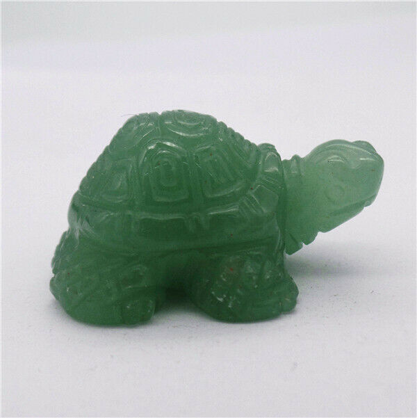 38x24x18mm Natural Green Aventurine Carved Tortoise Decoration Statue HH7911
