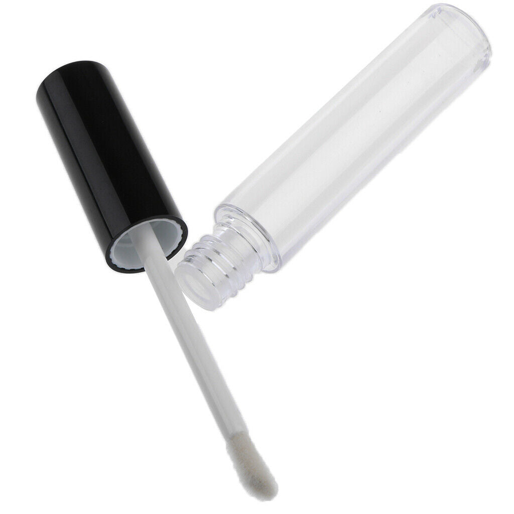 4Pieces 10ml Empty Mascara Eyelash Growth Lip Gloss Bottle Liquid Tube Clear