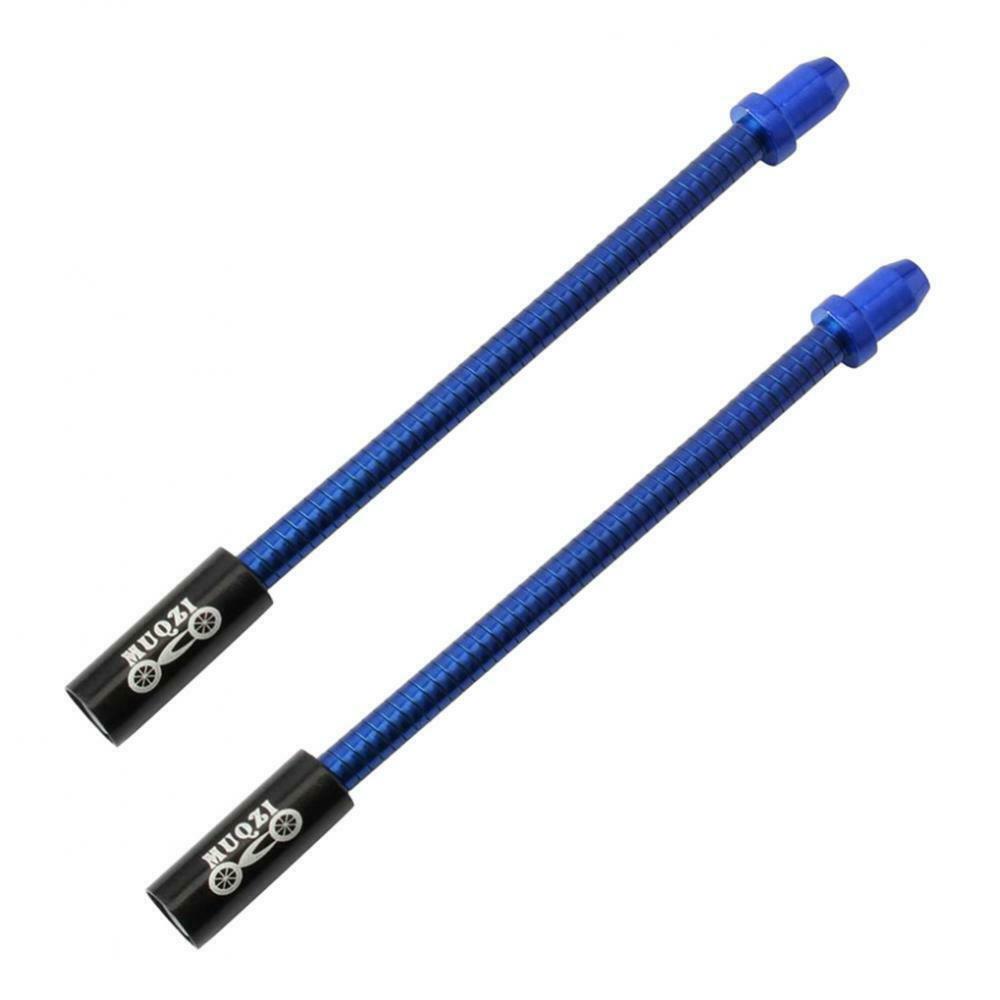 4 Pack Flexible Brake Noodle Bike V Brake for Mountain Road Bike Blue+Red