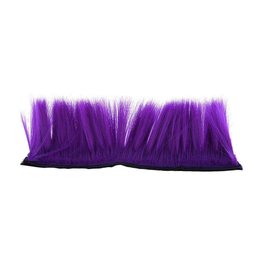 3pcs Motorbike Helmet DIY Accessories Mohawk Wig Costumes Hairpiece (Yellow +