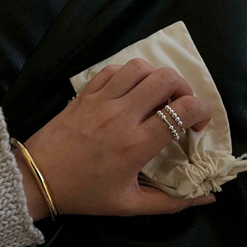 Anxiety Ring with Turntable Beads is Suitable for Anxiolytic Stress Gifts