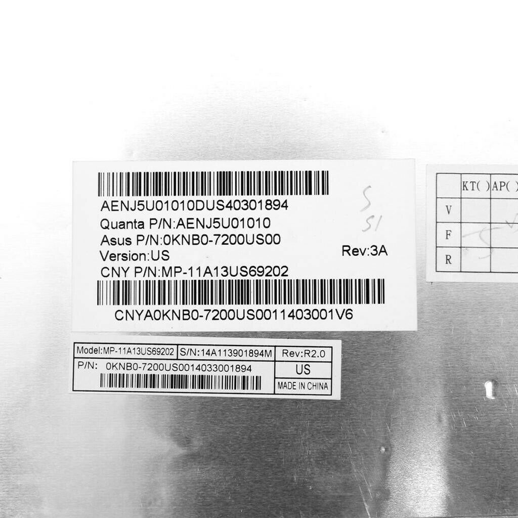 Plastic US Laptop Computer Keyboard for Asus N55S N55SF N75SF N75SL Series