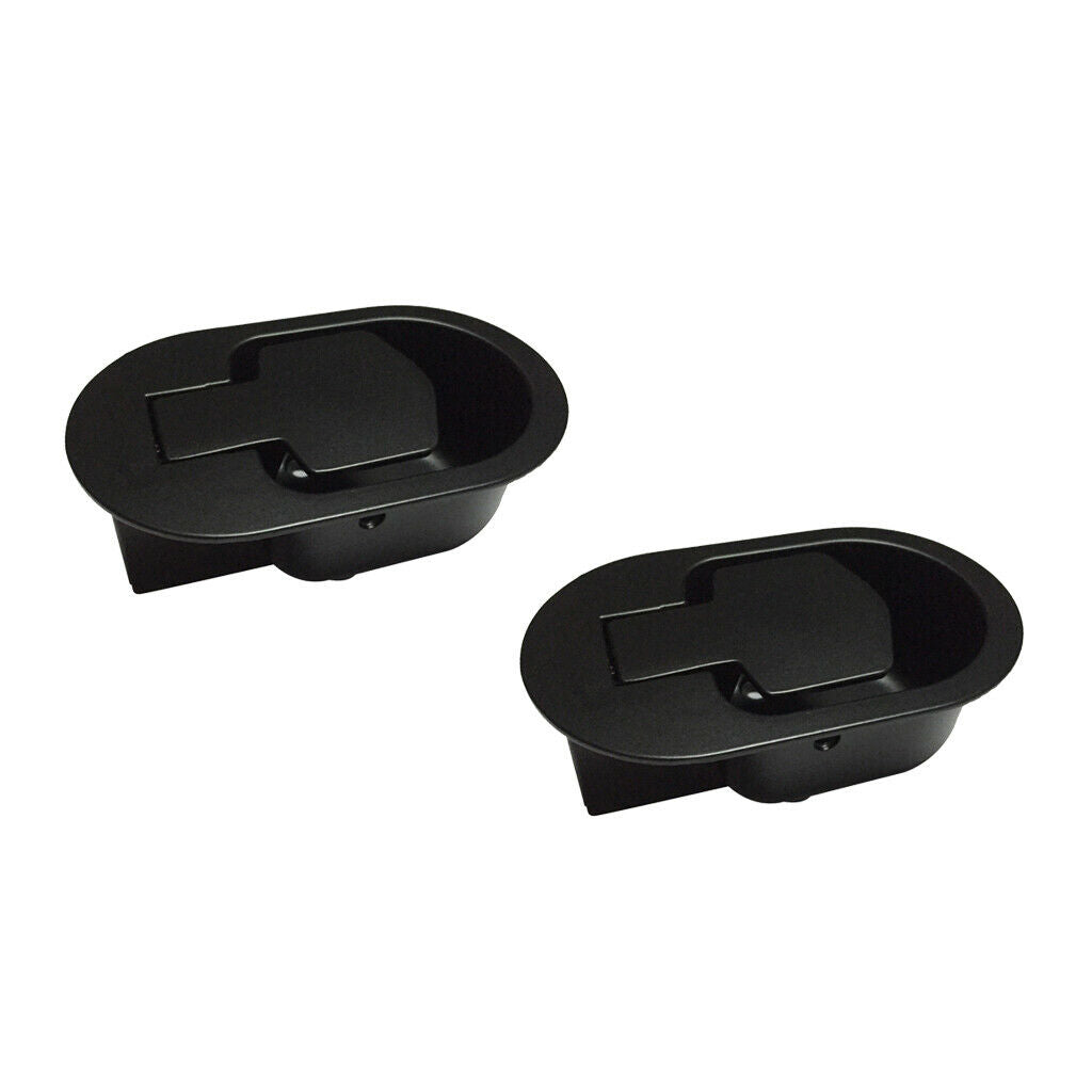 2x Universal Plastic Sofa Chair Recliner Release Pull Handle Replacement Black