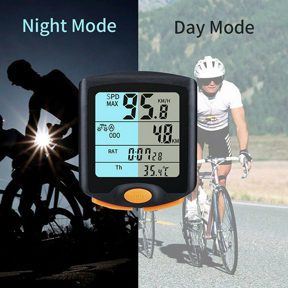 Motorcycle Bicycle Computer Speedometer Odometer Waterproof Multifunction Gauge