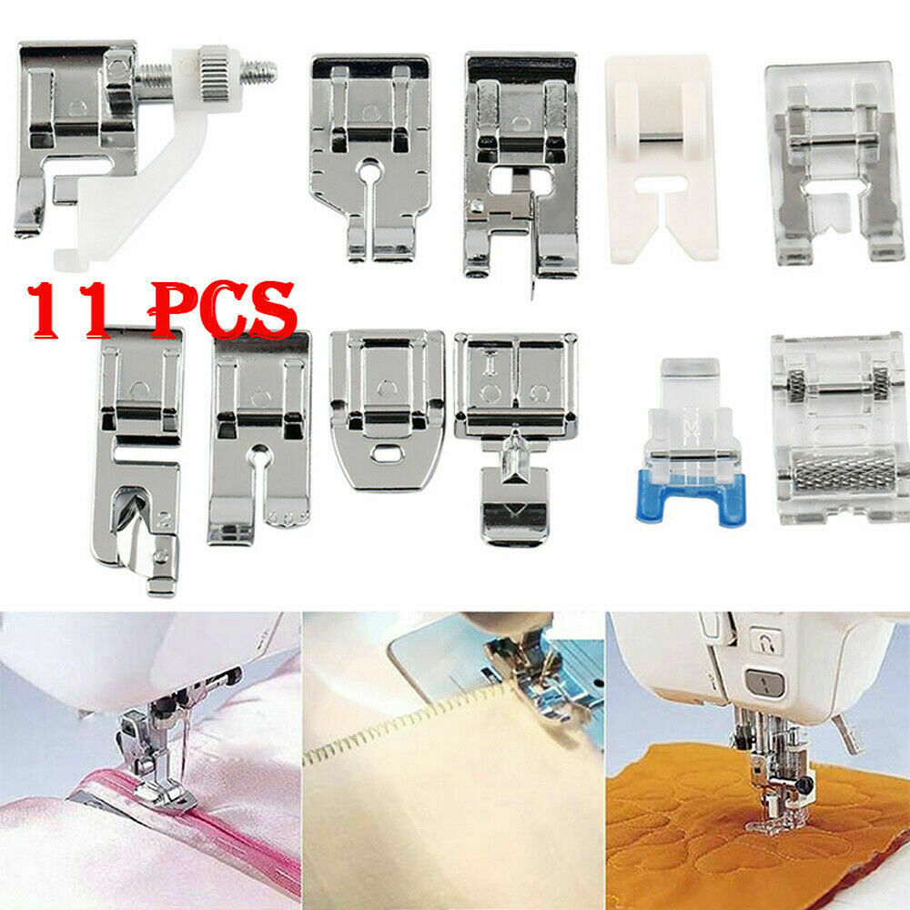 11 Pcs Multi Function Universal Sewing Machine Presser Foot Feet Accs Parts Set