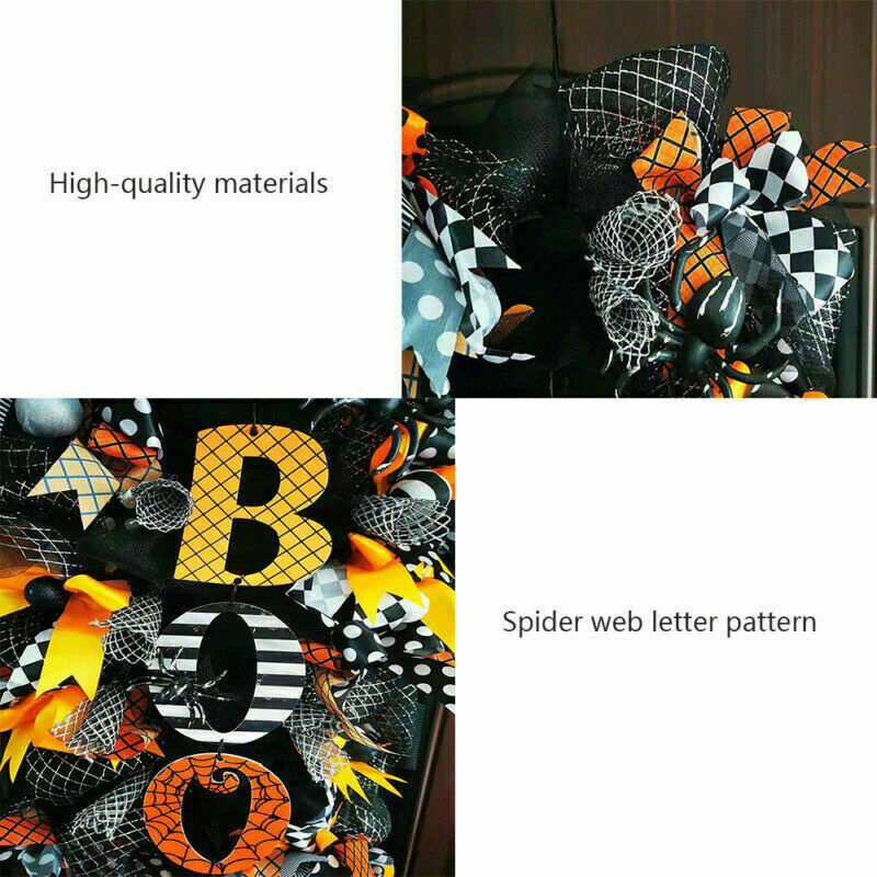 Halloween Decorations Halloween Wreath Fall Wreath Outdoor Front Door Ornament