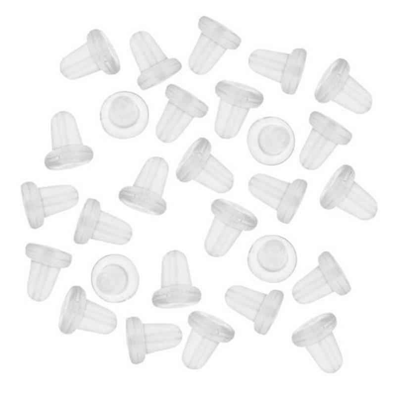 Bullet Plastic safety earring backs 100pc 50pair.l8