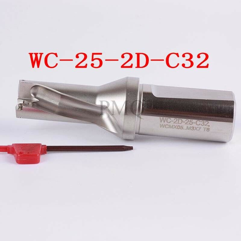 Φ25-2D-C32 25mm U drill indexable drill For WCMX0503 CNC U drill insert  WPD250