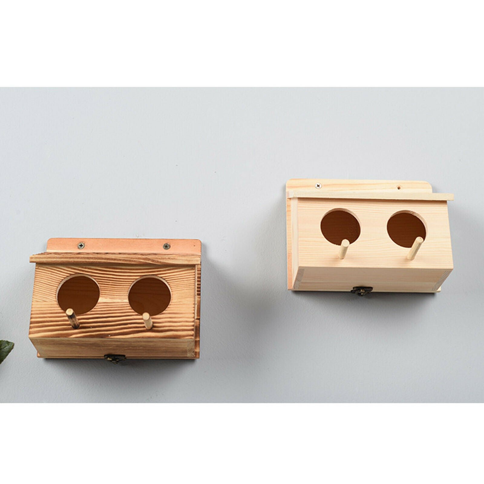 Birdhouse for Outside, Resting Place for Birds, Hanging Natural Wooden Bird