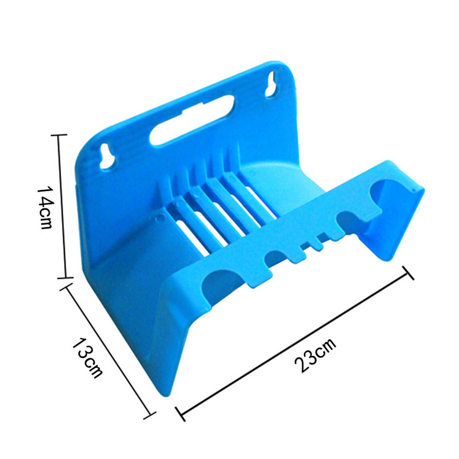 Hose Hanger Hose Reel Holder Wall-Mounted Water Pipe Storage Rack Blue