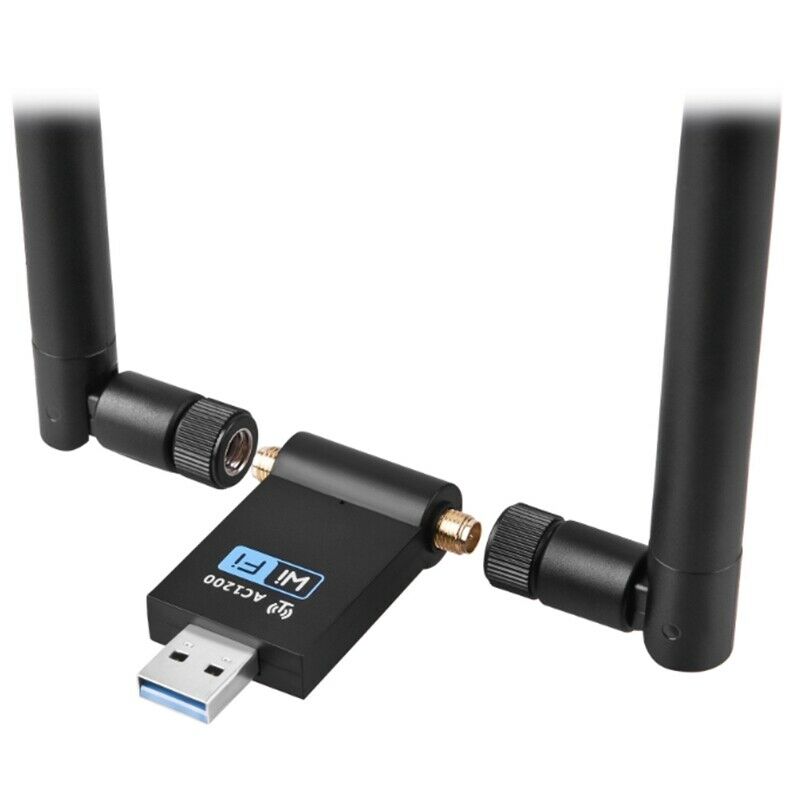 4X(Wireless WiFi Adapter 1200Mbps USB3.0 Dongle 2.4G/5G Long Range Stable SD7B6)