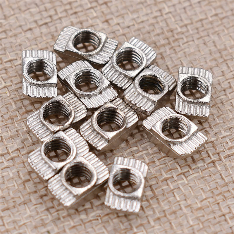 50x M4 T Nut Hammer Connector for 2020 Aluminum Profile Accessories 10.3x5x6mm