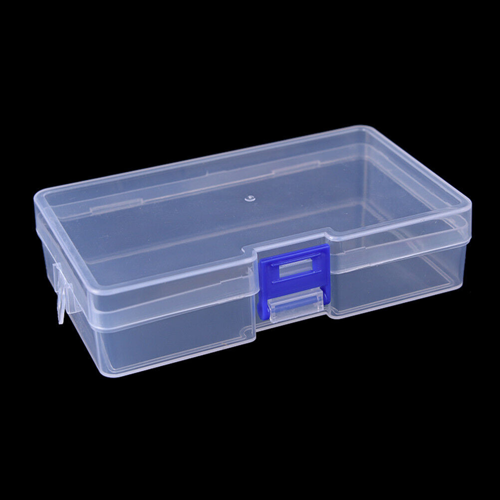 Transparent fishing lure tackle hook bait plastic storage box container ca.l8