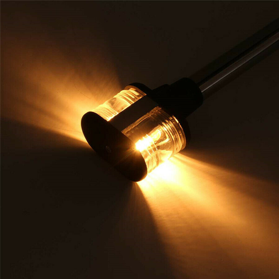 Fold Down Marine Boat Yacht 360Â° Navigation Light Stern Anchor Pole Lamp