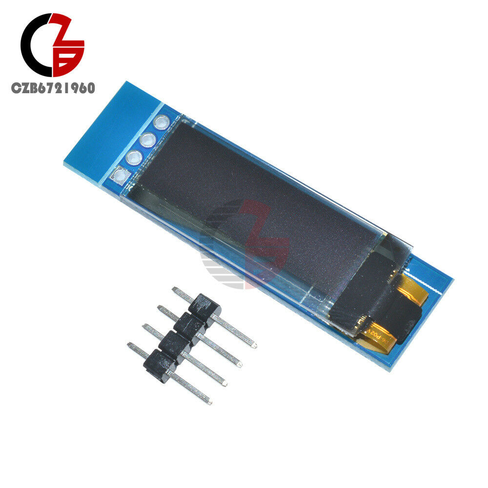 4pin IIC I2C 0.91"128x32 Blue OLED LCD Display Module for AVR PIC Arduino Uno R3