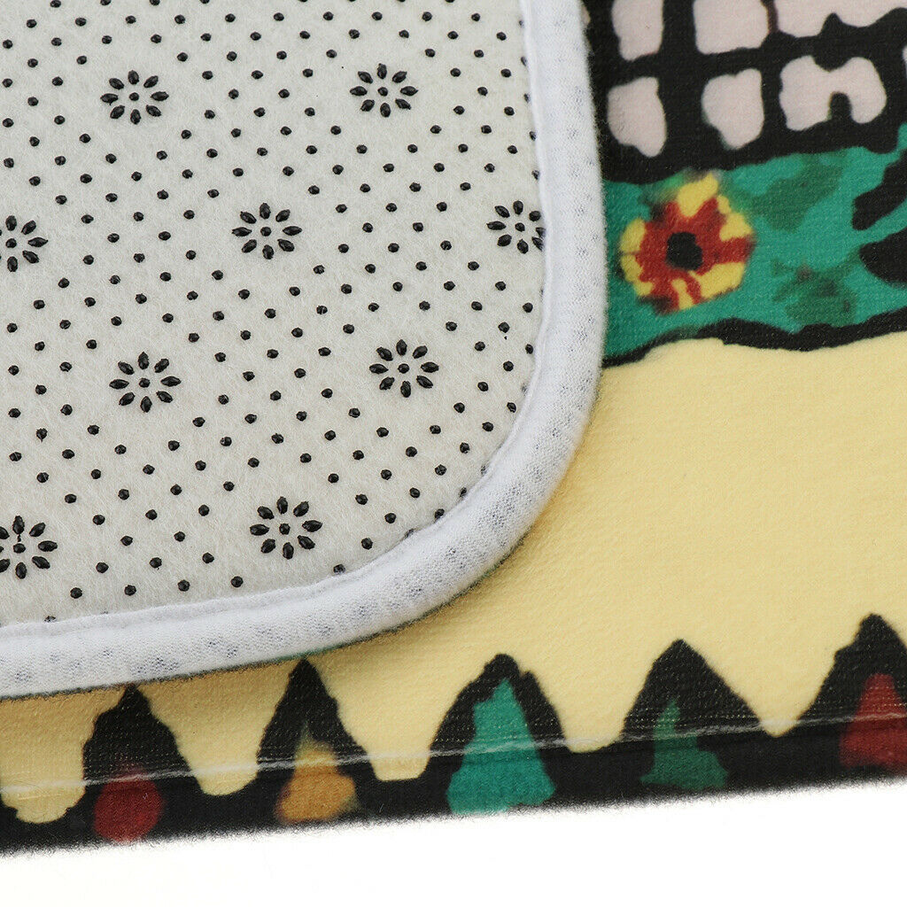Polyester Fibre Non-slip Carpet Door Mat Floor Rug Mat for Kitchen Home, 60 x 40