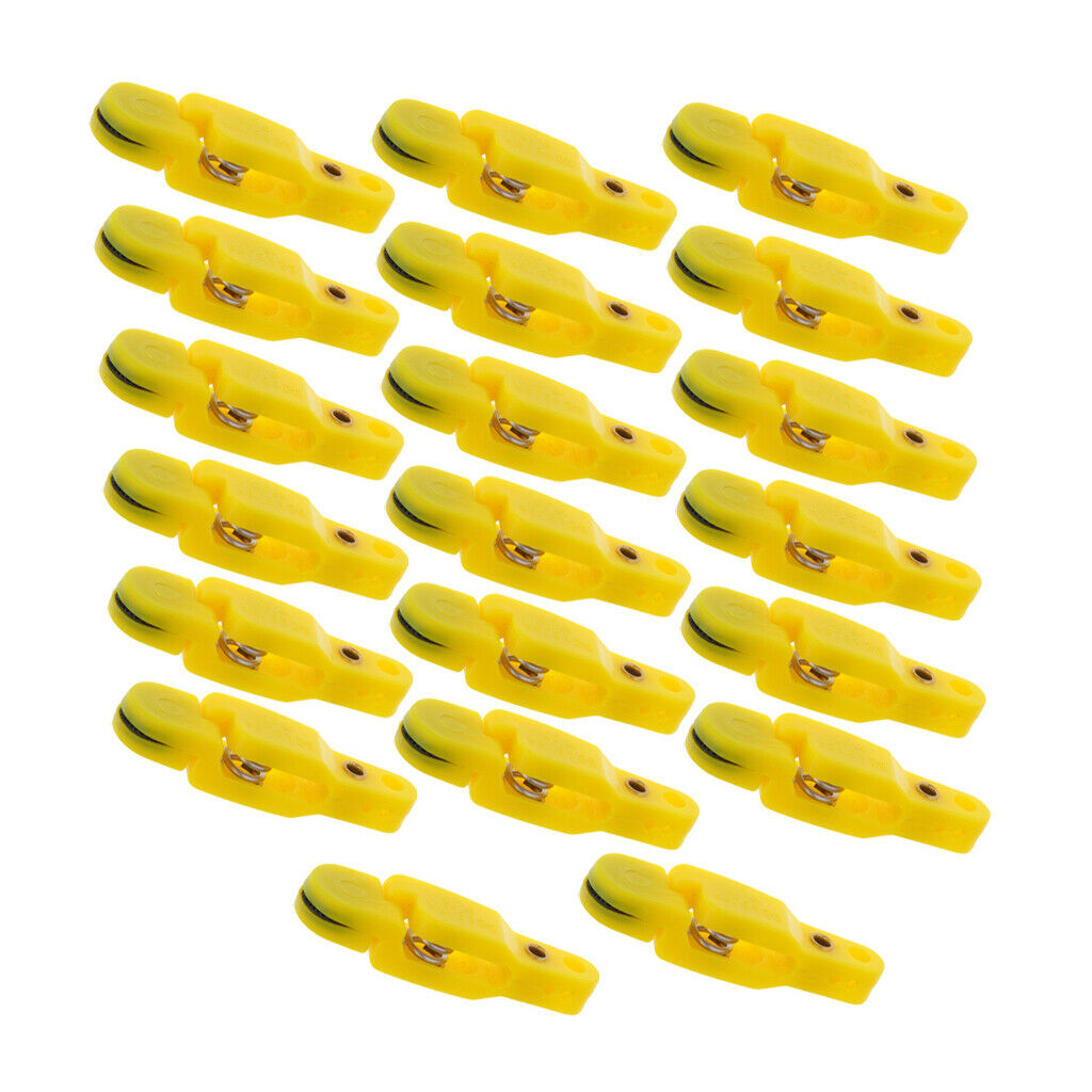 20x Snap Release Clip for Planer Board Kite Downriggers Outrigger Yellow